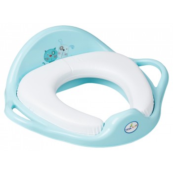 Накладка на унітаз Tega Dog & Cat PK-020 Soft м'яка 101 light blue