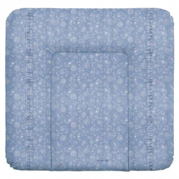 Повивальний матрац мʼякий Ceba Baby Soft medium changing mat (75x72 cm) W-144-119-592 denim style boho blue