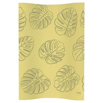 Повивальний матрац мʼякий Ceba Baby Soft profiled changing mat COSY (48x70 cm) W-104-000-672 monstera mustard