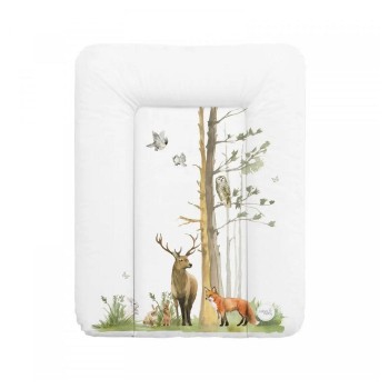 Пеленальный матрас мягкий Ceba Baby Soft changing mat small (50x70 cm) W-143-000-724 basic woodland