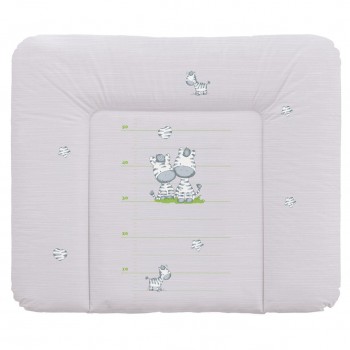 Повивальний матрац мʼякий Ceba Baby Soft changing mat large (85x72 cm) W-134-002-260 zebra grey