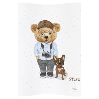 Повивальний матрац мʼякий Ceba Baby Soft profiled changing mat COSY (48x70 cm) W-104-132-687 fluffy puffy steve