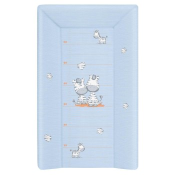 Повивальна дошка жорстка Ceba Baby Long hard changing pad with headrest (50x80) W-211-002-160 zebra blue
