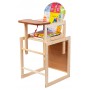 Стульчик- трансформер Наталка Зайчик-01 эконом  разноцветный (азбука)