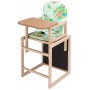 Стільчик-трансформер Babyroom Карапуз - 100 eko МДФ стільниця зелений (Ведмедики і бджілки)