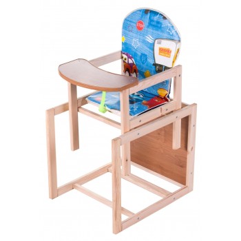 Стільчик - трансформер Наталка Зайчик-11 eko синій (тачки)