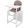 Стульчик- трансформер Babyroom Пони-240 белый пластиковая столешница  капучино-шоколад
