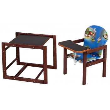 Стільчик - трансформер Наталка Зайчик-22 темний синій (мишки, будиночки)