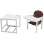 Стульчик- трансформер Babyroom Пони-240 белый пластиковая столешница  шоколад-капучино