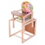 Стільчик-трансформер Наталка Зайчик - 11 Eko рожевий (вовк на островах)