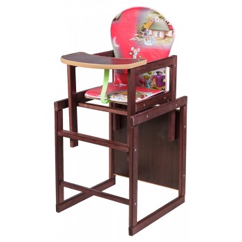 Стільчик - трансформер Наталка Зайчик-22 темний червоний (мишки, будиночки)